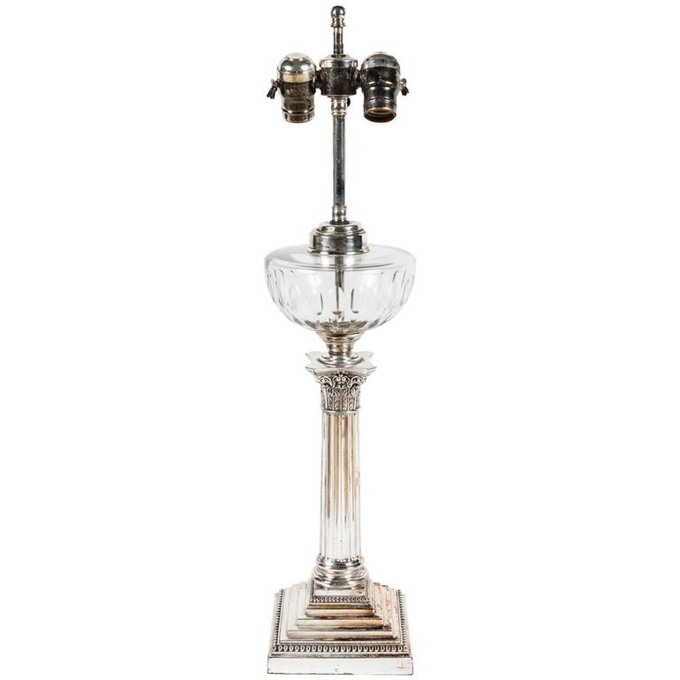 Converted English Oil Lamp at 1stDibs