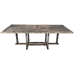 Long English Rectangular Teak Dining Table