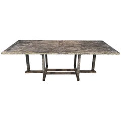 Long English Rectangular Teak Dining Table