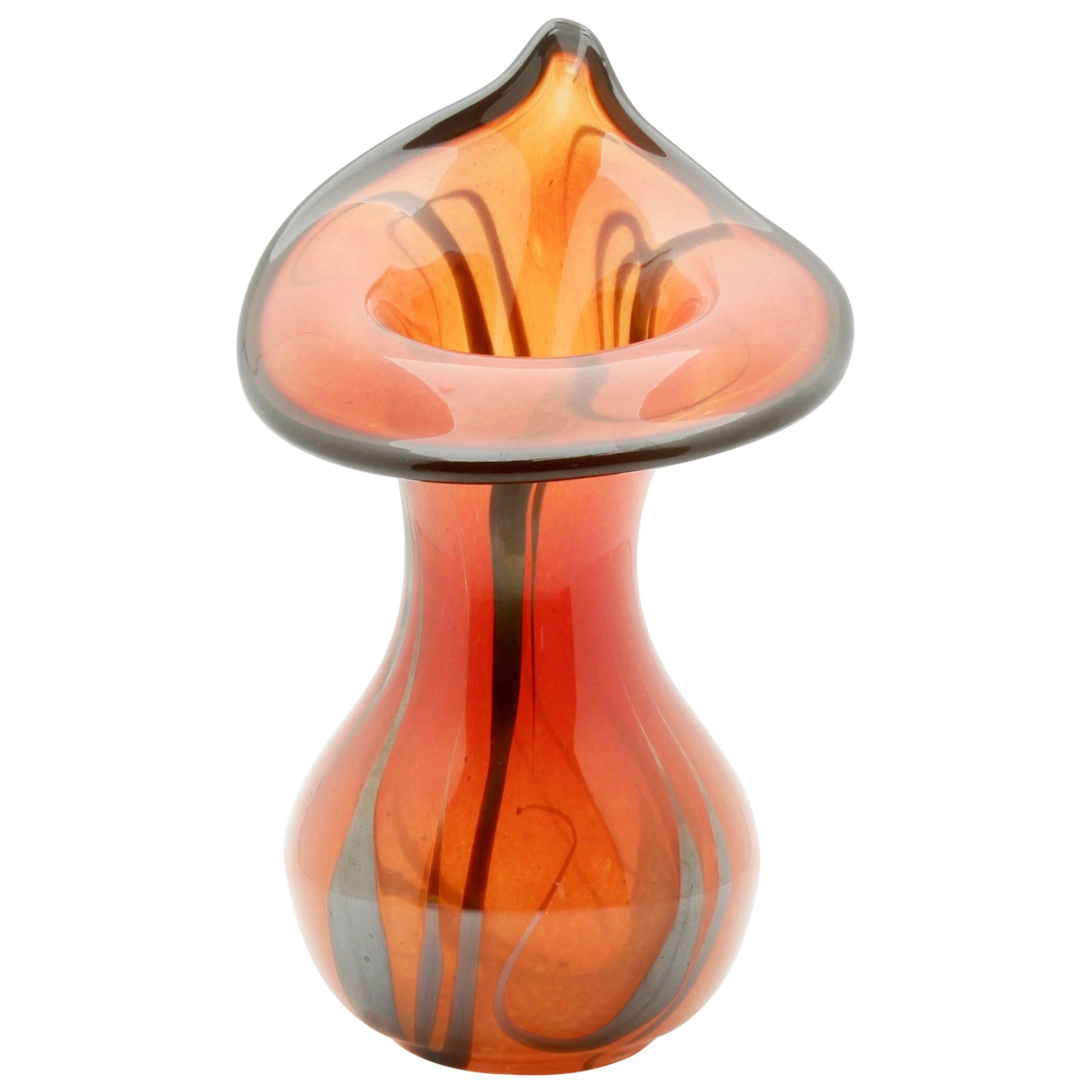 Fabulous Murano Art Glass "Jack-in-the-Pulpit" Vase