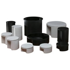 "Quasitondo" Ceramic Set by Ambrogio Pozzi for Ceramiche Pozzi