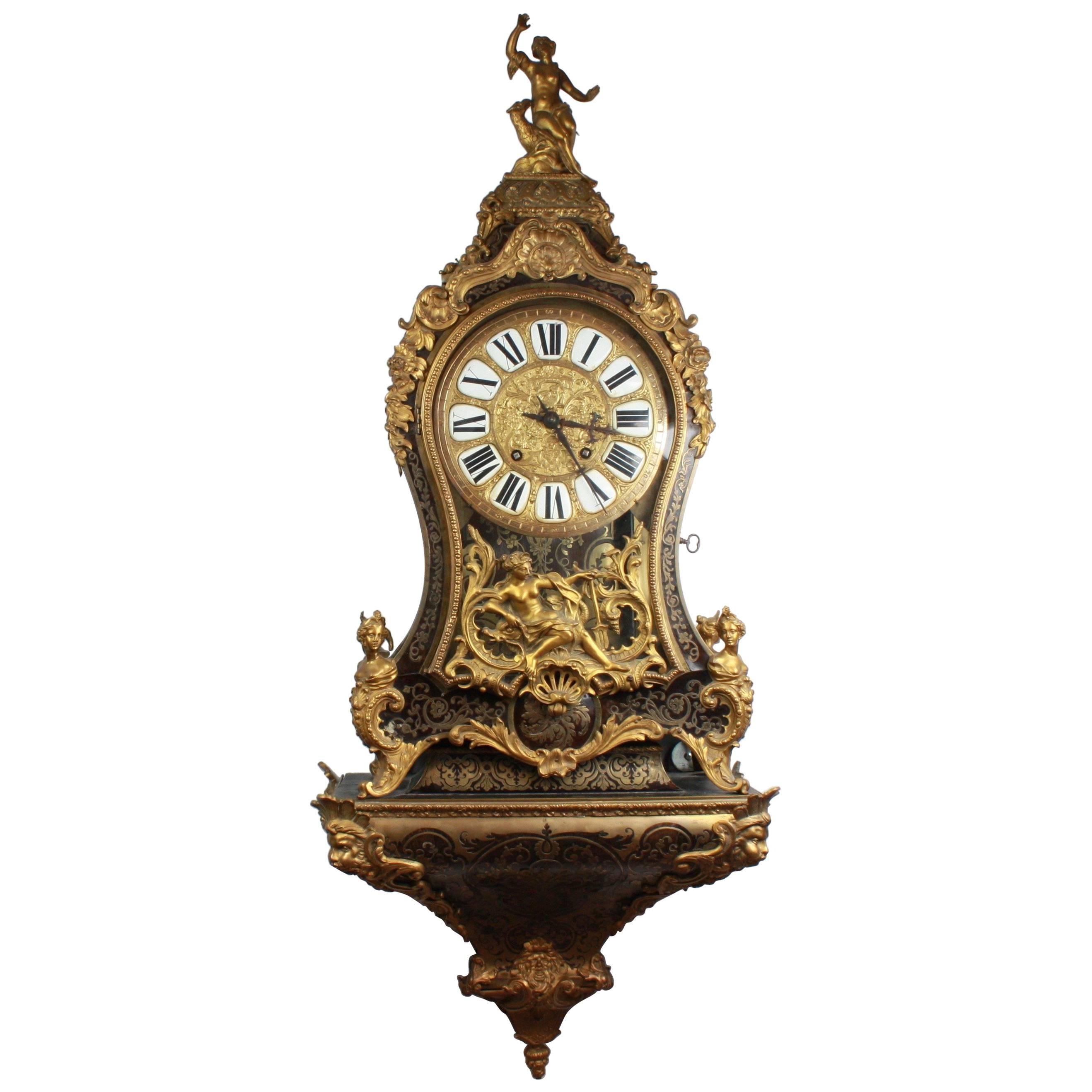 Louis XV Bracket Clock Boulle by Fortin Paris, French, 1747