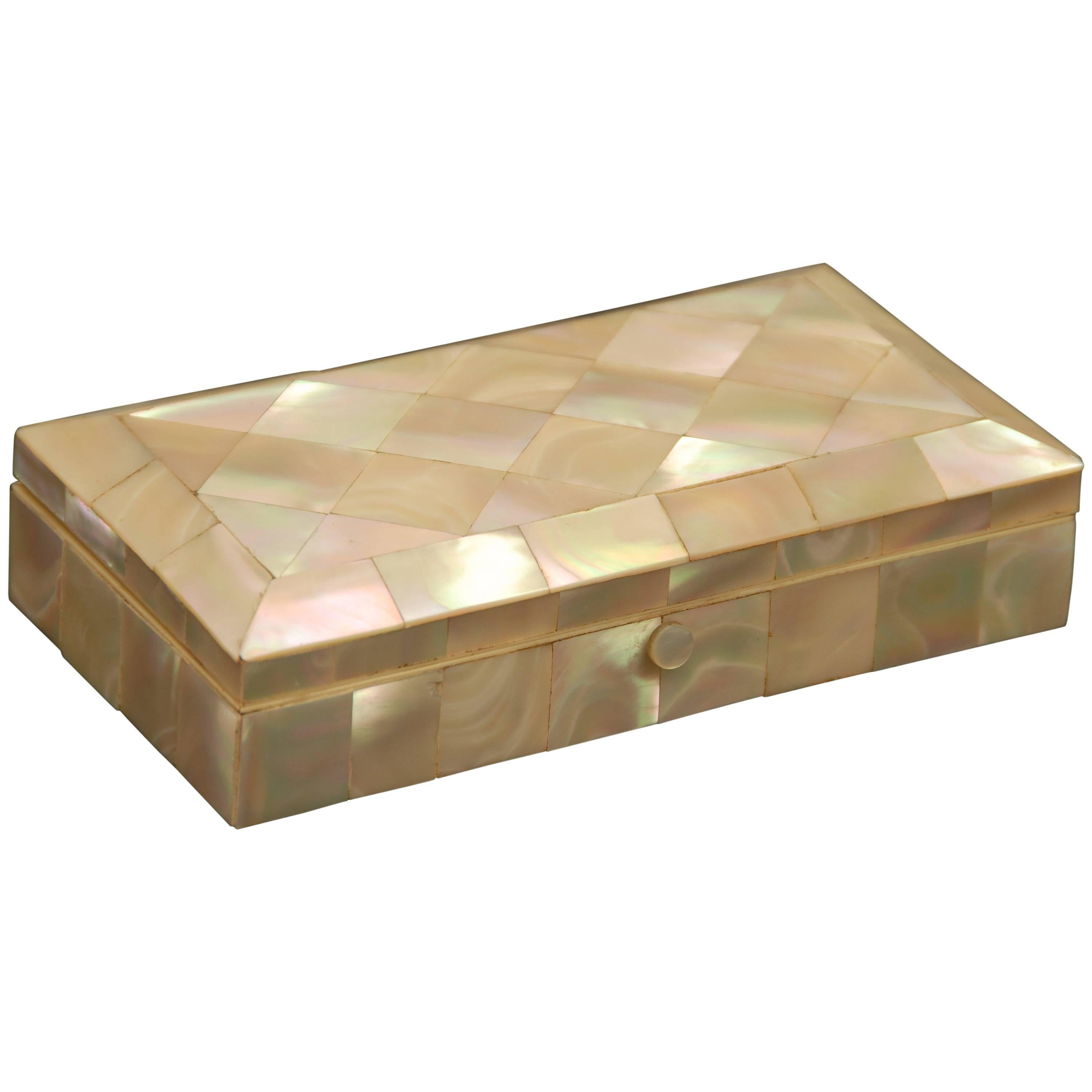 Mother of Pearl Trinket or Jewelry Box