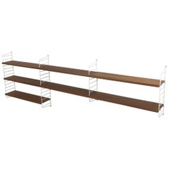 Used Teak String Wall Unit Nisse Strinning String Design Ab, Sweden, 1960s