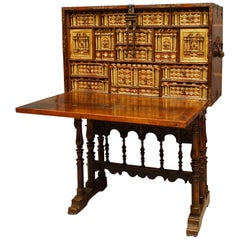 Early 17th Century Spanish Vargueno on Stand