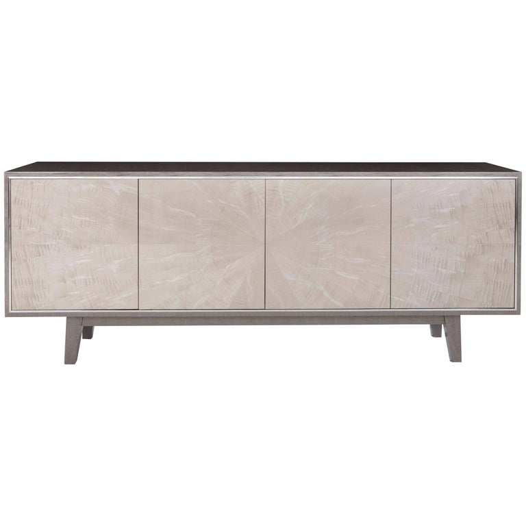 Davidson''s Modern, Sycamore Pearl and Slate Grey Wood "Corinthia" Side