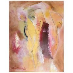 Vintage Helena Nascimento Painting "Shower"