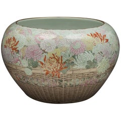 Vintage Large Japanese Porcelain Jardinière, circa 1880