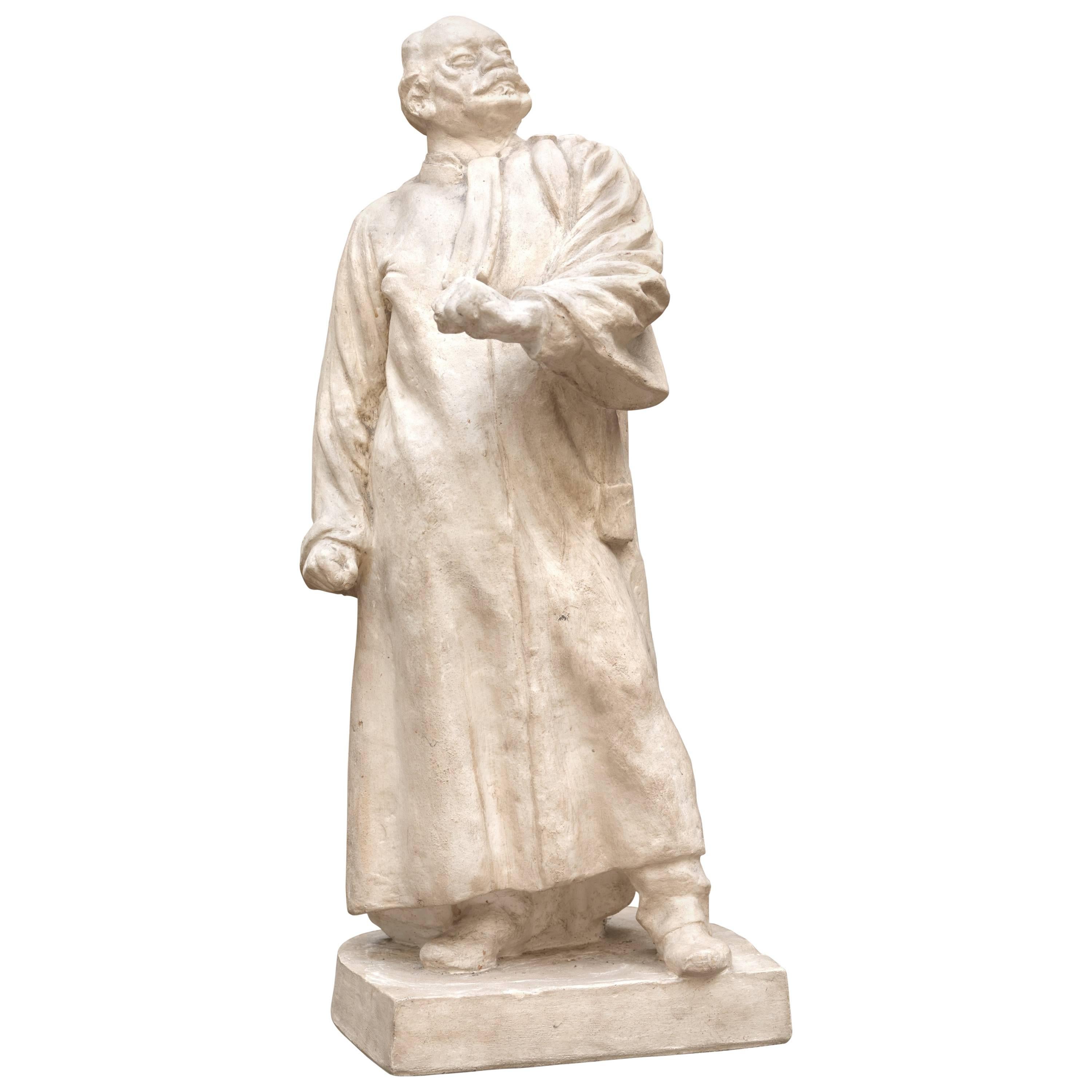 Plaster Model of Statue of Lawyer and Politician Jules Destré Early 20th Century
