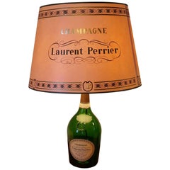 Vintage Laurent Perrier Champagne Cuveé Rose Brut Advertising Table Lamp