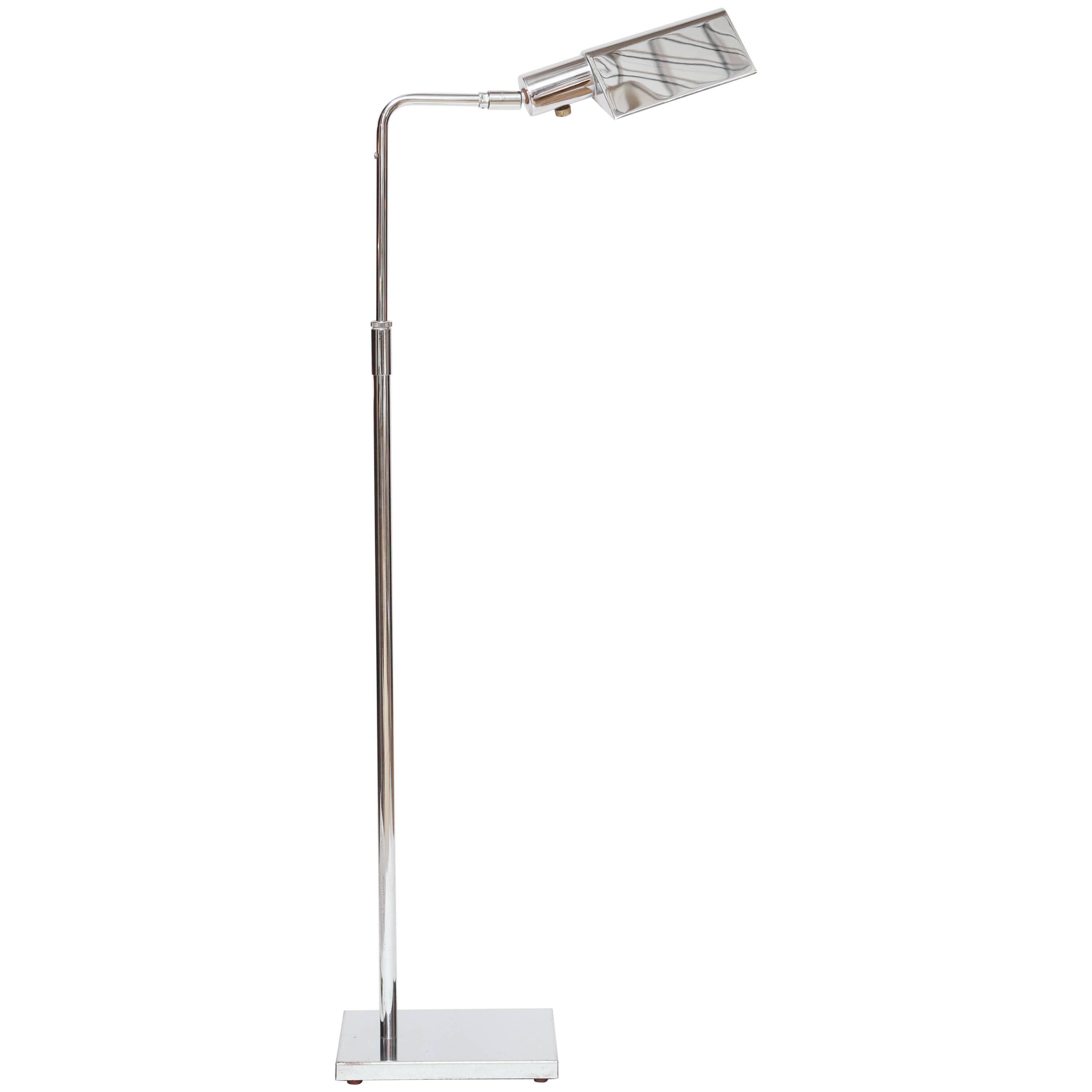 Vintage Chrome Floor Lamp by Koch & Lowy, circa 1970s