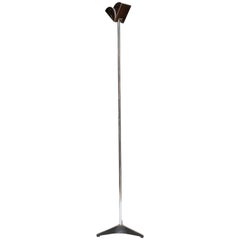 Rare Vintage Chrome Floor Lamp by Koch 
Lowy, circa 1970s
