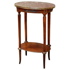 Antique French Cherrywood Oval Table