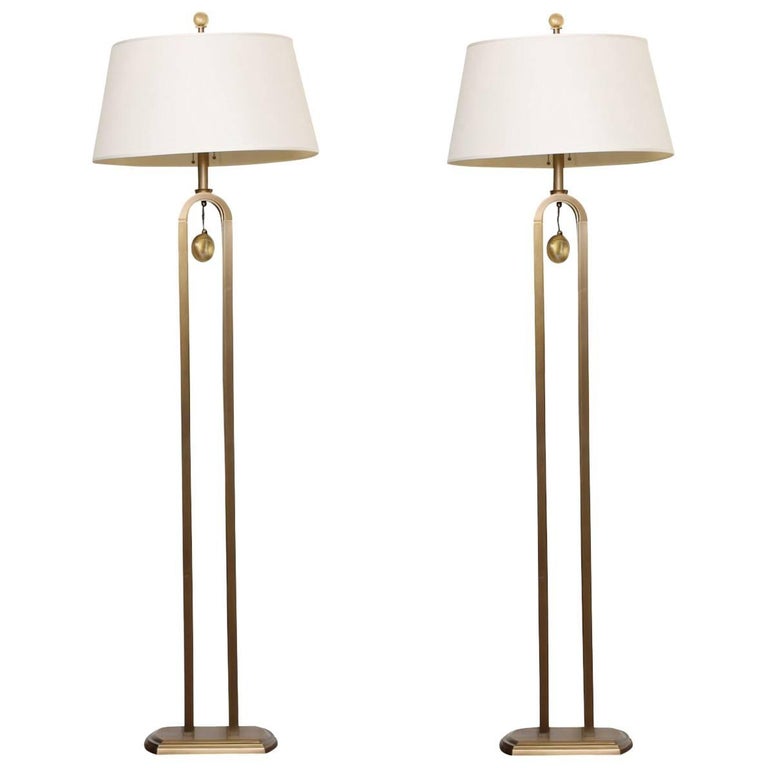 Pair of Laura Kirar for Baker "Syro" Modern Floor Lamps at 1stDibs