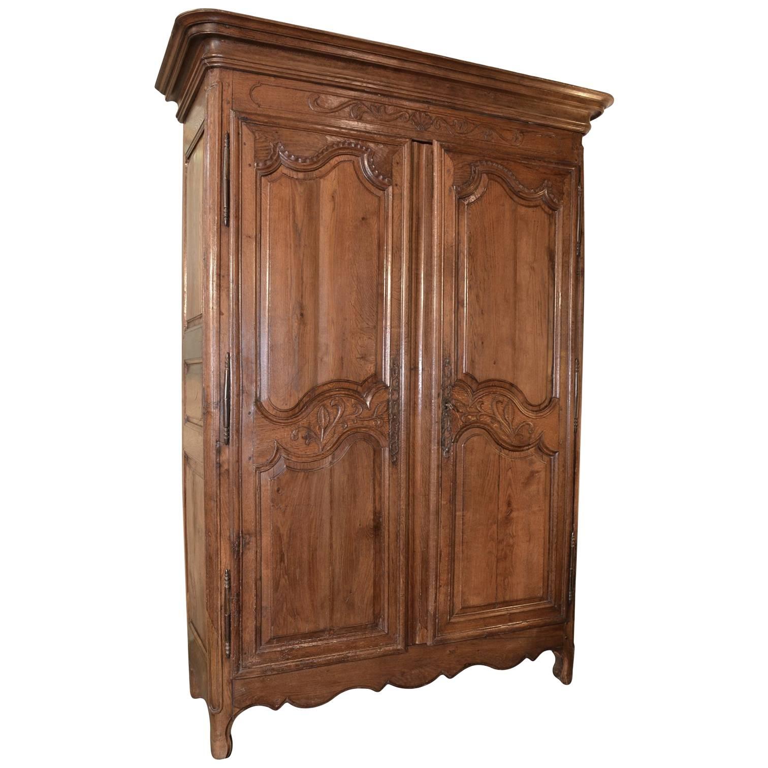 French Oak Armoire For Sale