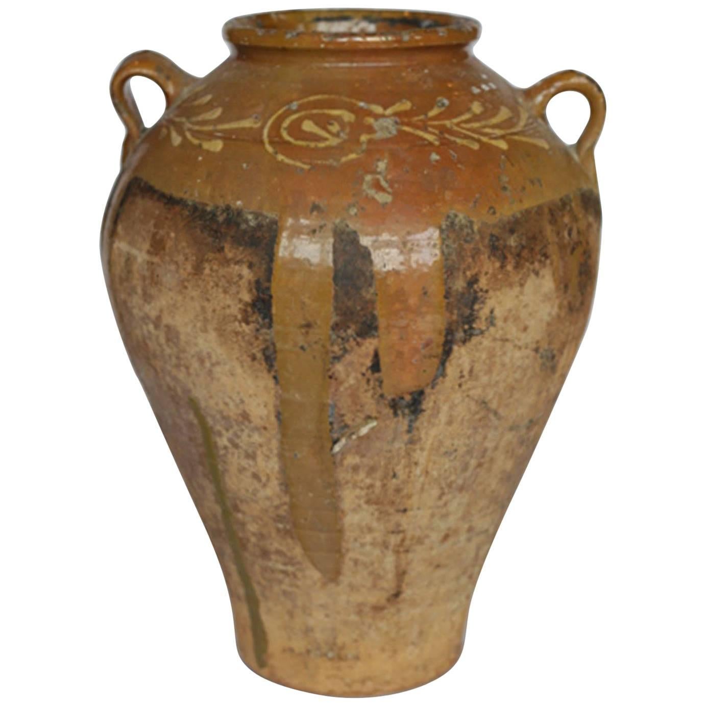 Early 19th-Early 20th Century Italian Terracotta Olive Jar, circa 1810-1910