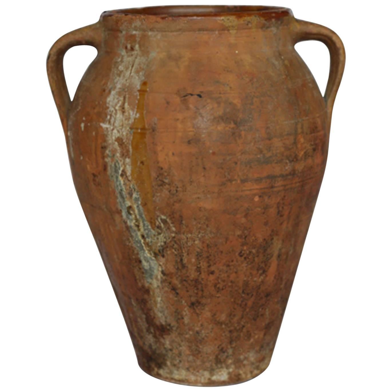 Early 19th-Early 20th Century Terracotta Italian Olive Jar, circa 1810-1910