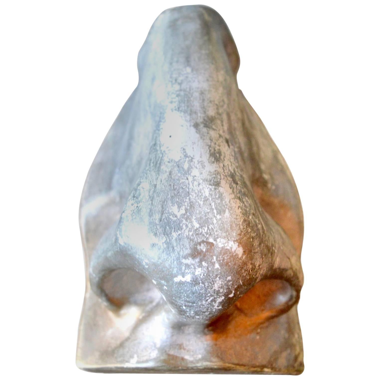 Sculptural Plaster Nose For Sale