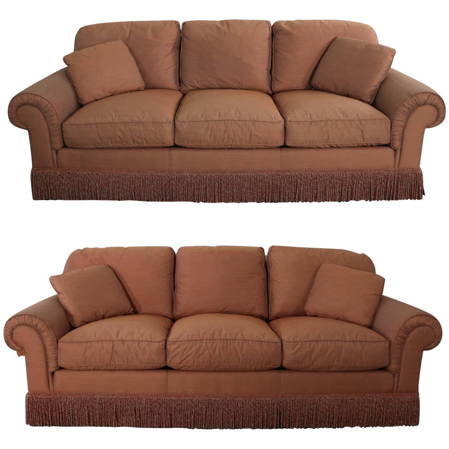 Baker Sofas Lawson Style from the Crown and Tulip Collection Terracotta