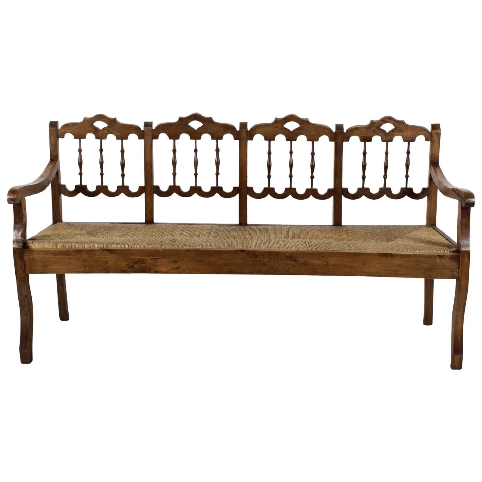 Anglo Indian Style Hall Bench