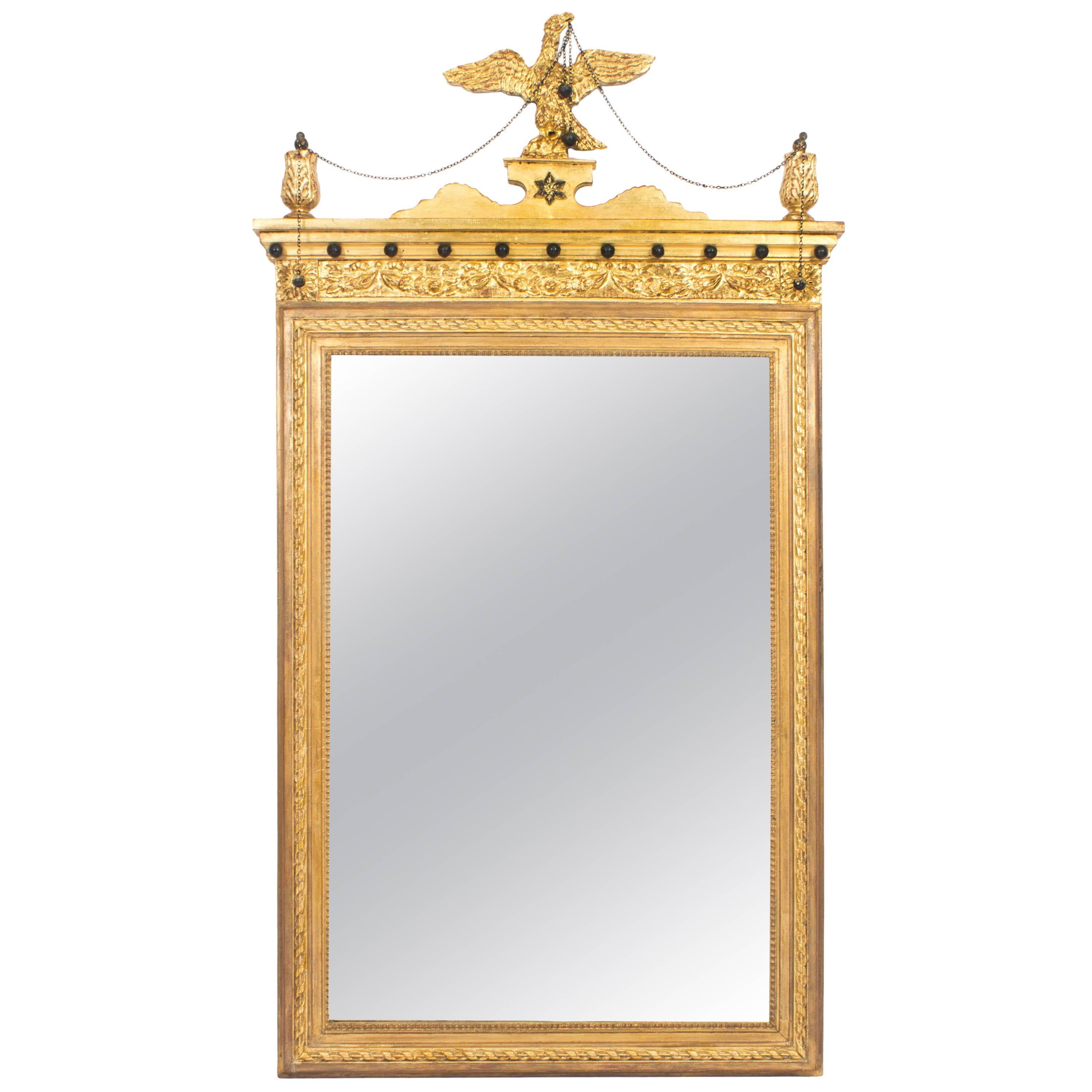 19th Century George II Style Parcel-Gilt Wall Mirror