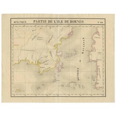 Antique Map of Southeast Borneo by P.M.G. Vandermaelen, 1827