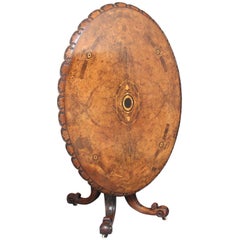 19th Century Burr Walnut Centre Table 19th Century Burr Walnut Centre Table