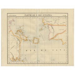 Antique Map of South Sumatra by P.M.G. Vandermaelen, 1827