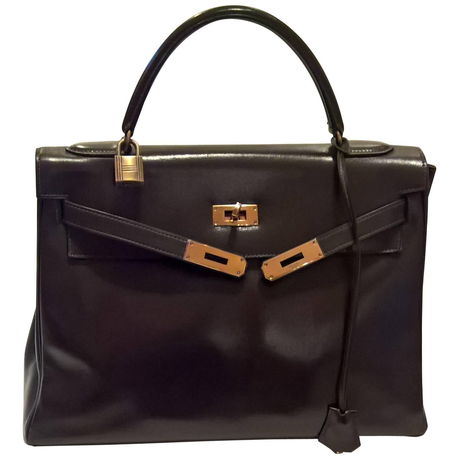 Vintage Hermes Kelly Bag in Brown