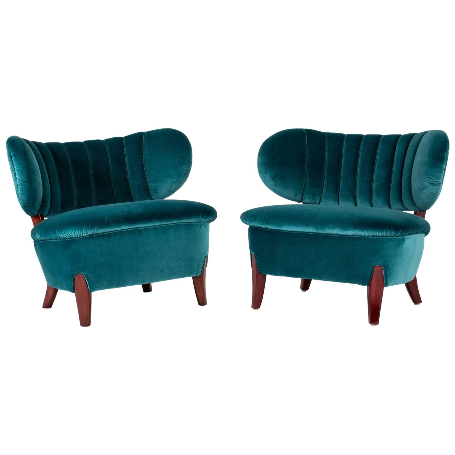 Pair of Lounge Chairs by Otto Schulz