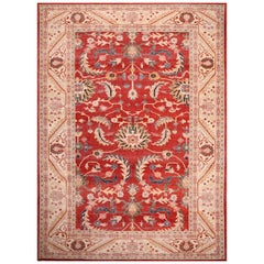 Red Vintage Persian Mahal Recreation Rug - FREE SHIPPING