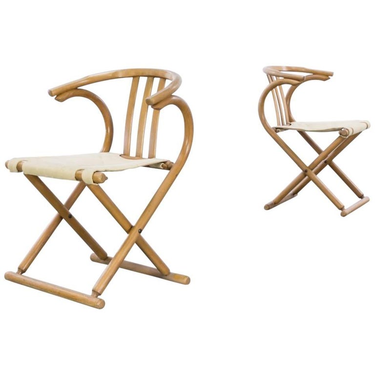 Bentwood Folding Chair Set or 2 For Sale at 1stDibs