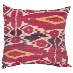 Antique Ikat Pillow Case Fashioned from a 19th Century Uzbek Ikat