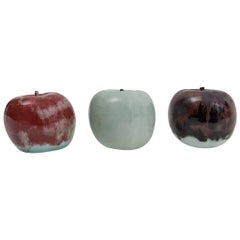 Unique Handmade Stoneware Apples by Young Sook Park