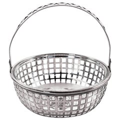 Vintage Basket with Glass Liner