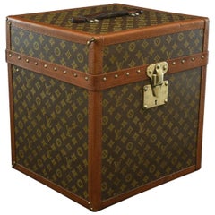 Monogrammierter Hutkasten-Koffer von Louis Vuitton, um 1910