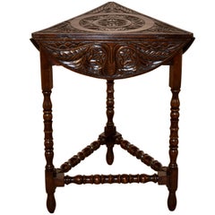 19th Century English Handkerchief Table