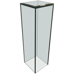 Stunning Custom Glass Square Tall Pedestal