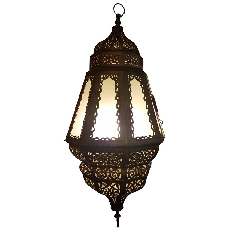 Old Fez Moroccan Lantern, Copper For Sale at 1stDibs