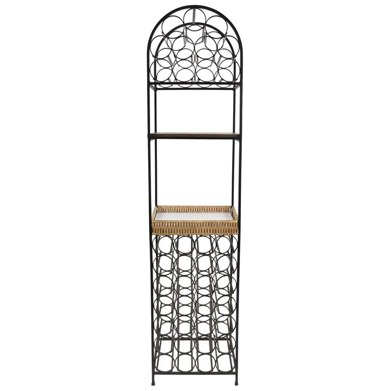 Iron Wine Rack by Arthur Umanoff For Sale at 1stDibs