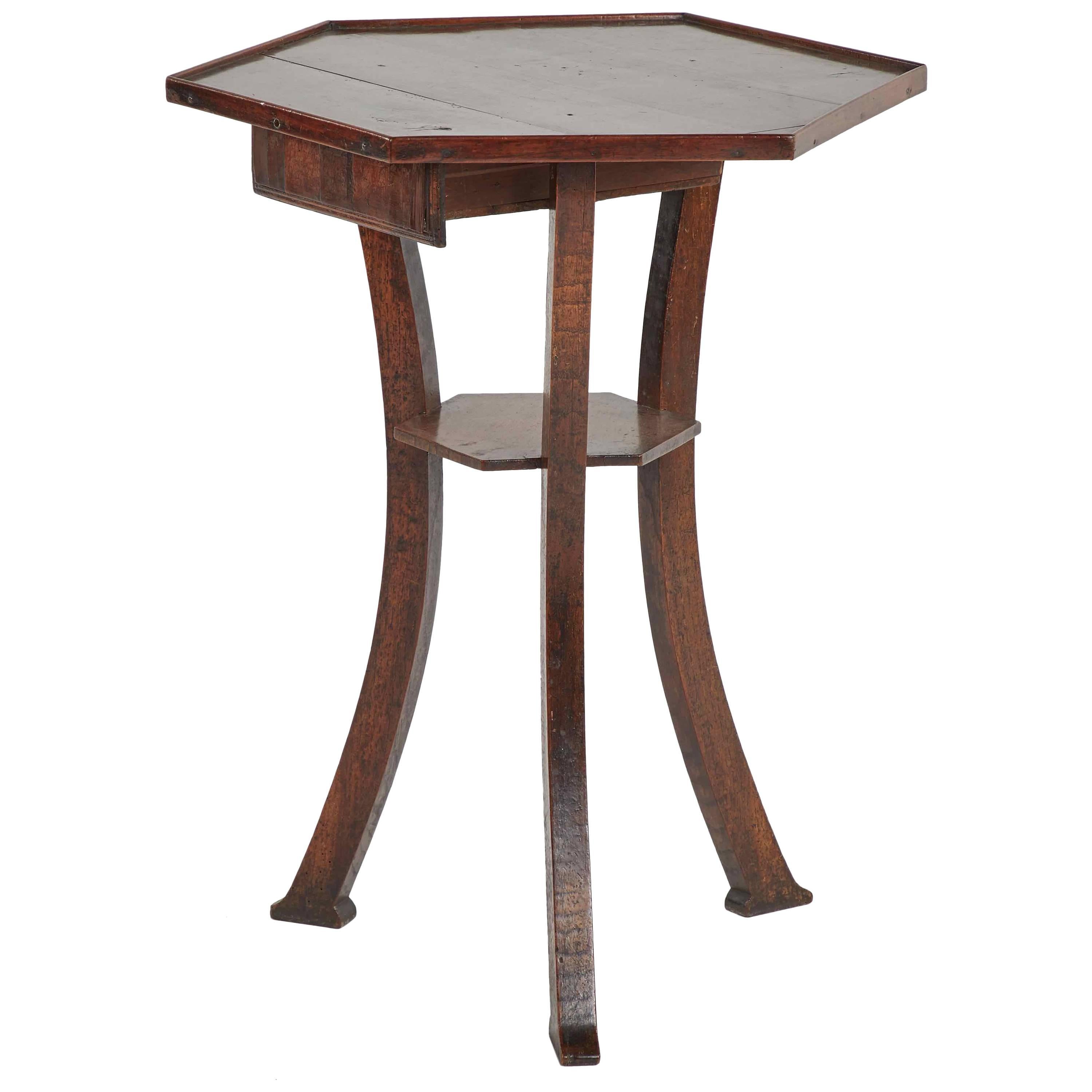 18th Century English Octagonal Side Table For Sale