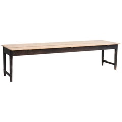 Antique Ebonized Refectory Dining Table, circa 1790