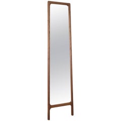 Mirror, Full Length, Leaning, Mid Century Modern, Bedroom, Hardwood, Semigood