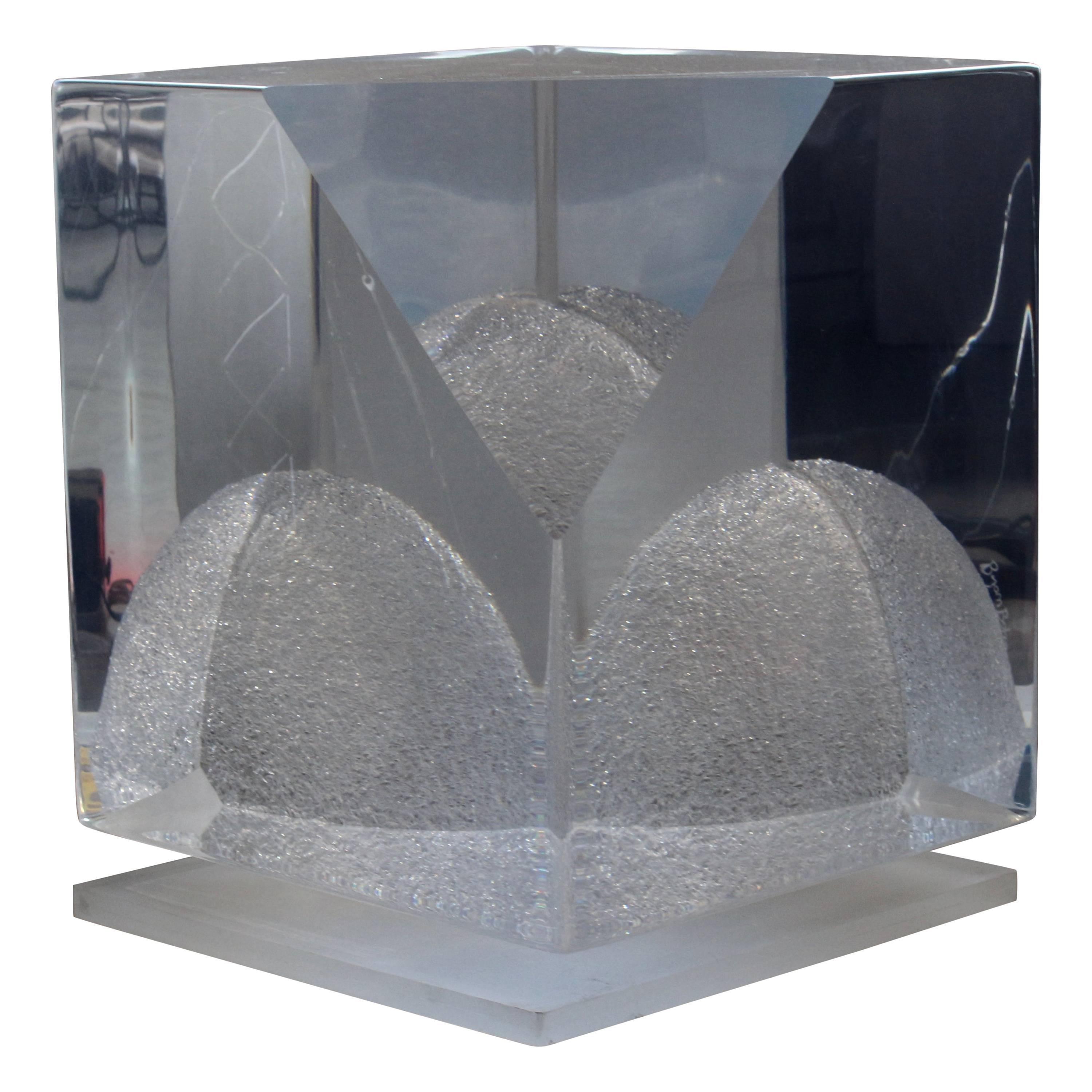 Bijan Bahar Lucite Sculpture For Sale