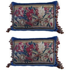 Pair of 17th Century Flemish Tapestry Pillows