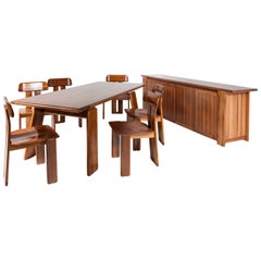Full Set of Dining Room by Tobia & Afra Scarpa for Maxalto, circa 1970