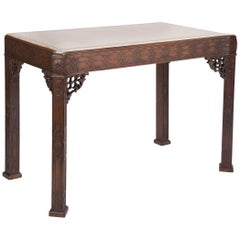 English Chippendale Style Marble-Top Console