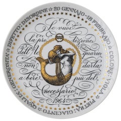 Vintage Fornasetti Zodiac Dish Acquarium, 1964