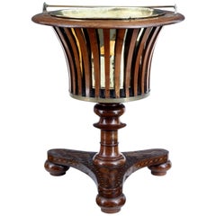 Unusual 19th Century Dutch Marquetry Wine Cooler Ice Bucket