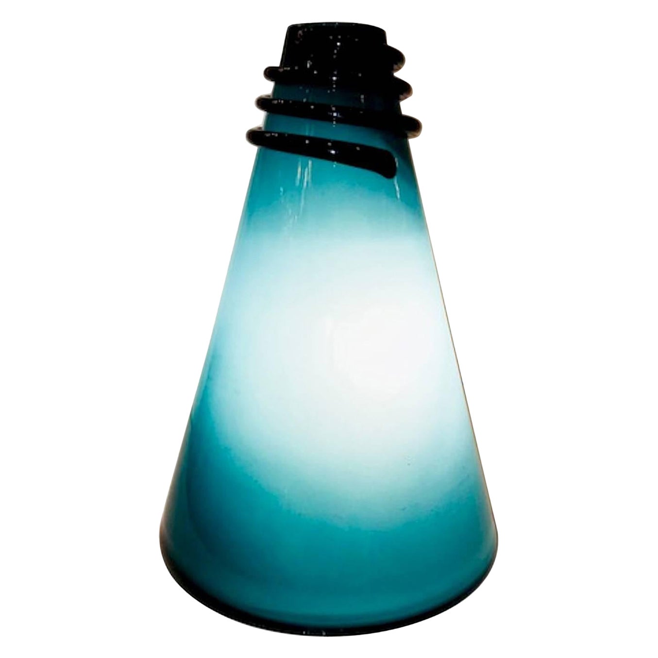 VeArt 1980s Cone Vase Table Lamp
